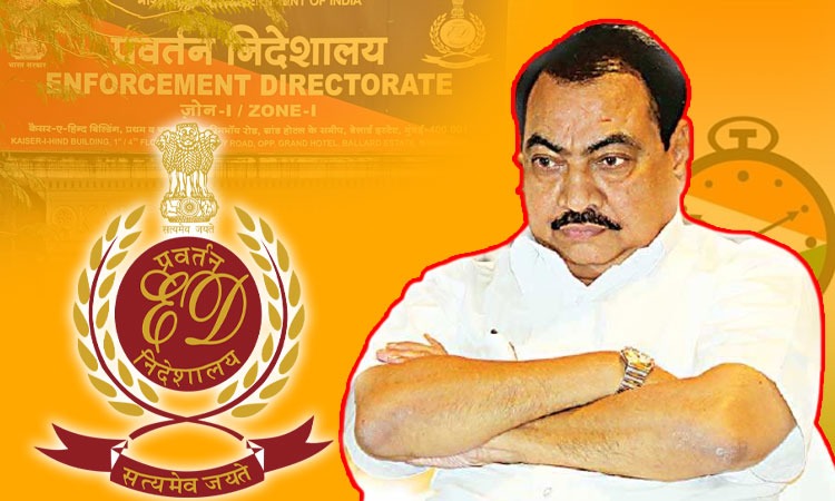 Eknath Khadse reaches ED office in connection with Pune land deal