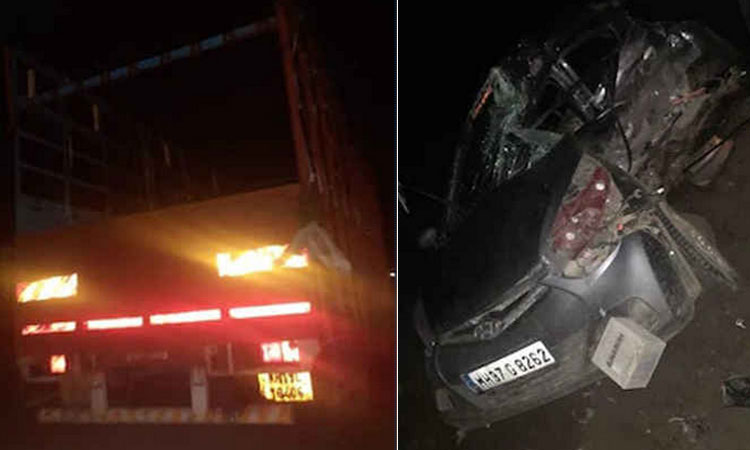Akola News : Horrific road accident in Akola kills 3 on the spot