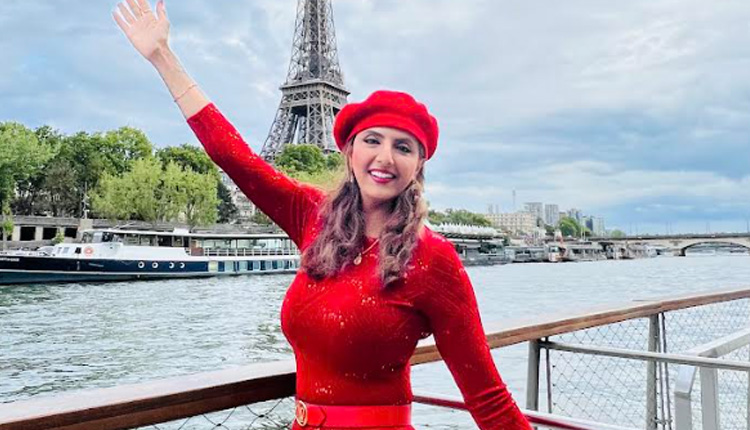 Jyoti Saxena, is painting the French capital red with her beauty as she drops bombshell pictures from her vacation at the Eiffel Tower, Paris.