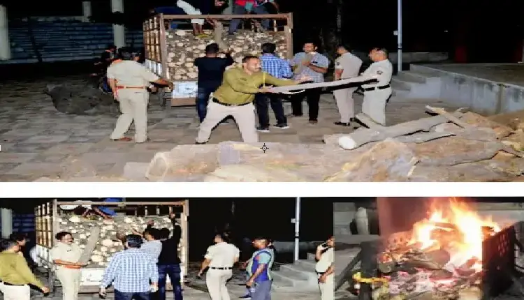 Nandurbar police provide 4 tonnes of firewood for cremation