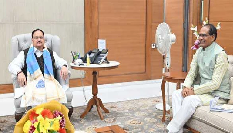 MP CM Shivraj Chouhan meets JP Nadda