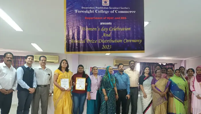 Foresight College of Commerce (FCC) | International Women's Day and Annual Prize Distribution Ceremony organized by Foresight College of Commerce