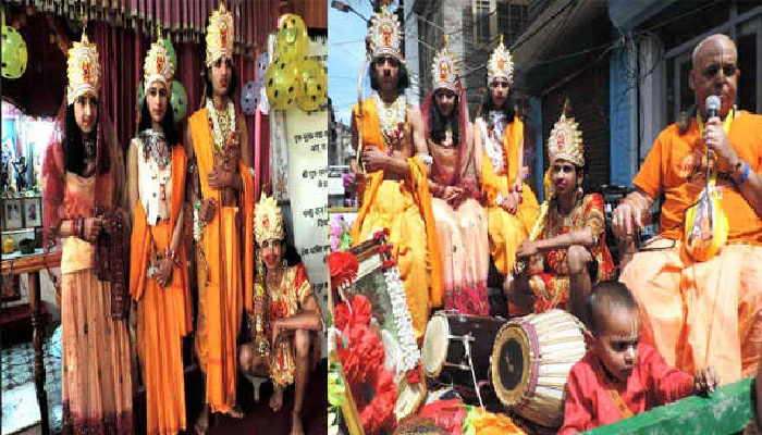 Ram Navami | Shoba Yatra taken out by Kashmiri pandits to celebrate Ram Navami in Srinagar
