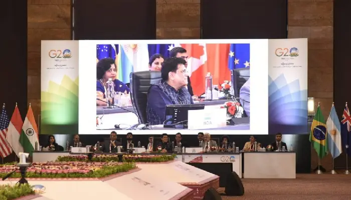 Trade And Investment Working Group (TIWG) | Union Commerce and Industry Minister Piyush Goyal seconds G-20 member countries in finding common solutions to address the gaps in Multilateral Trading System