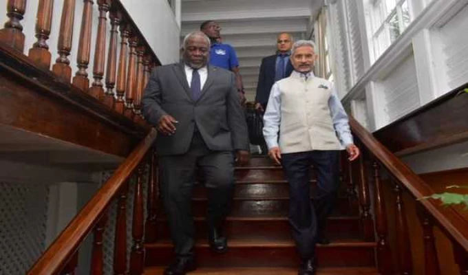 External Affairs Minister S Jaishankar | EAM meets Guyanese PM, co-chairs 5th India-Guyana Joint Commission meeting