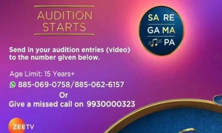 Zee TV invites singing talent to participate in ‘Sa Re Ga Ma Pa’