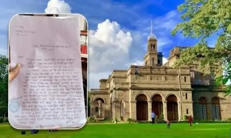 Savitribai Phule Pune University (SPPU) | Disturbing Cry for Help: Student's Letter to Vice-Chancellor Highlights Threat of Suicide