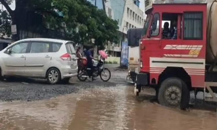 Pune News | Dangerous Potholes on Chakan Talegaon Highway Raise Concerns for Motorists