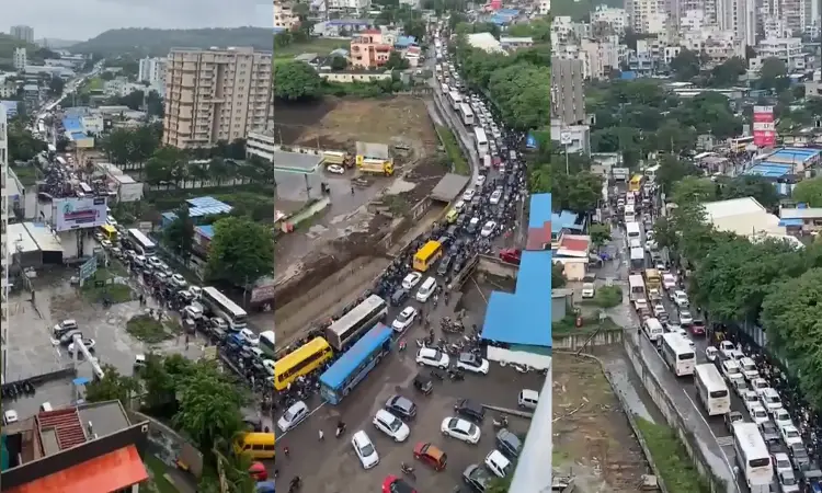 Pune Traffic Updates | Chronic Traffic Jams Plague Pune's Pashan Sus Road, Residents Demand Action