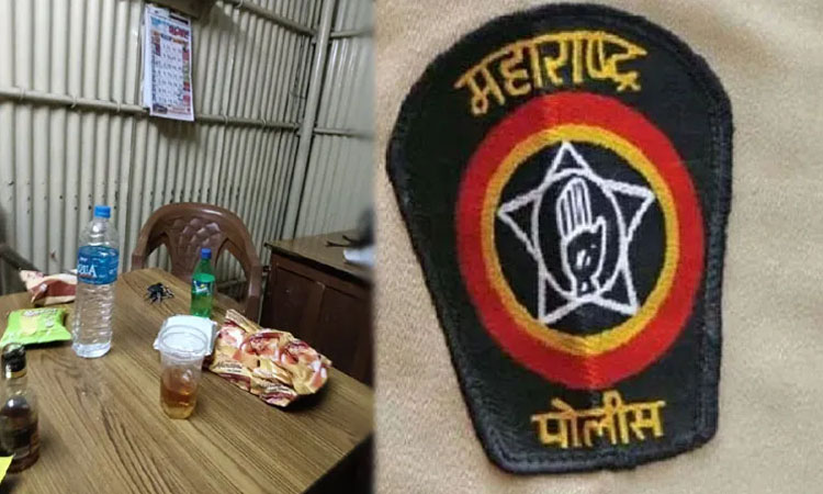 nashik-police-cocktail-party-in-dk-nagar-police-chowki-of-gangapur-police-station-nashik-police-force-civilian-beaten-by-drunken-police-huge-excitement News in Hindi