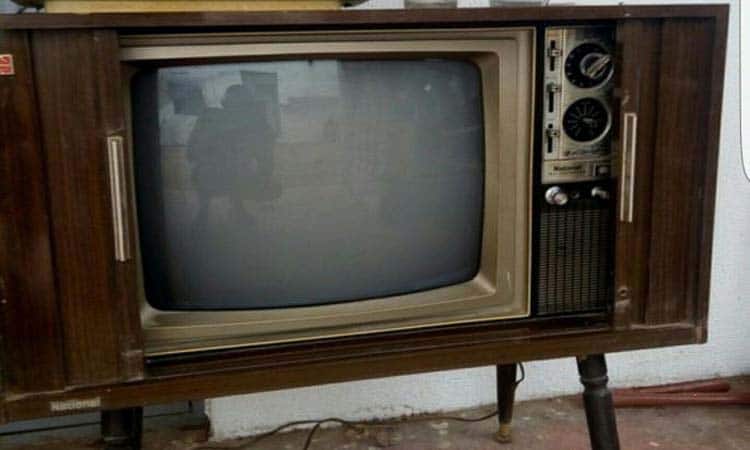 black and white tv