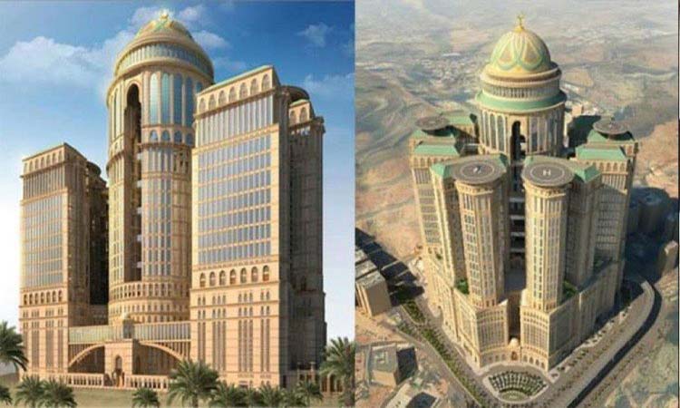 worlds largest hotel abraj kudai in mecca saudi arabia