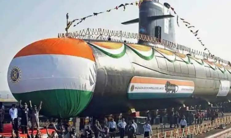 submarine ins karanj commissioned into indian navy in mumbai