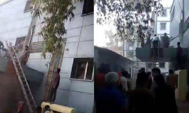 Fire breaks out at the cardiology department of LPS Institute Of Cardiology in Kanpur