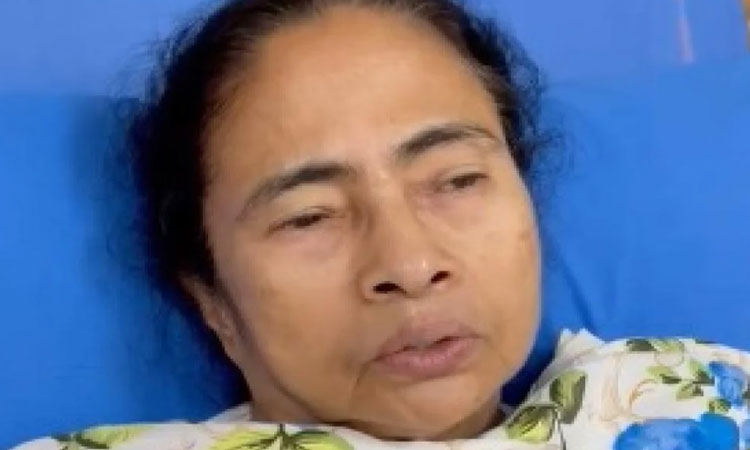 mamata benarjee video message from hospital party workers wheelchair bengal elections