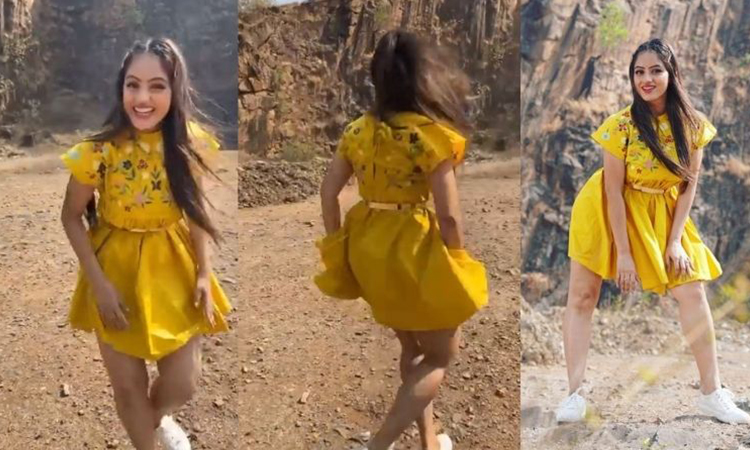Video Viral: Deepika Singh's short dress becomes a headache for her; The victim of Oops Moment