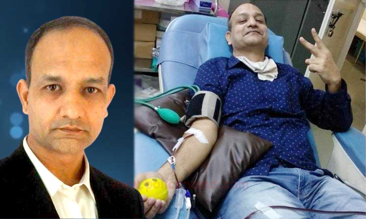 pune news of kothrud area : ajay munot donate his plasma twelfth after recovering covid