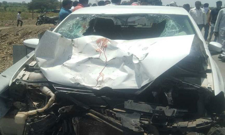 osmanabad latest news marathi husband and wife killed car crash kalamb