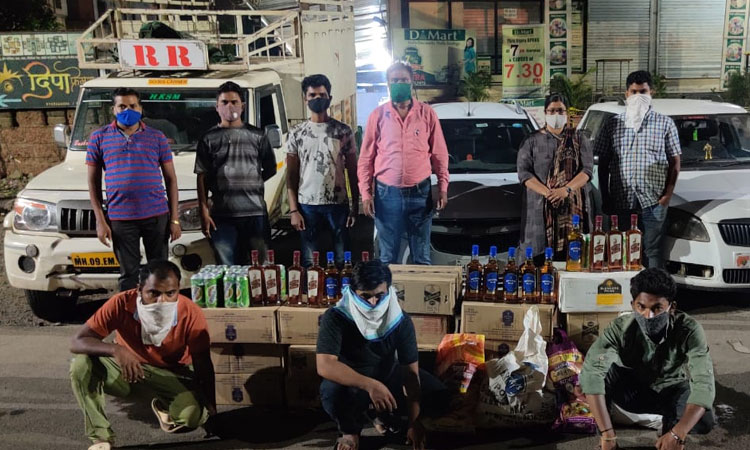 Excise department raids on illegal liquor stocks; Goa-made liquor worth Rs 12.5 lakh seized, three arrested