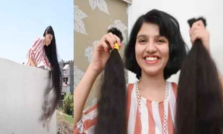 neelanshi patel the longest haired girl in the world donated her 6 feet hair for this cause