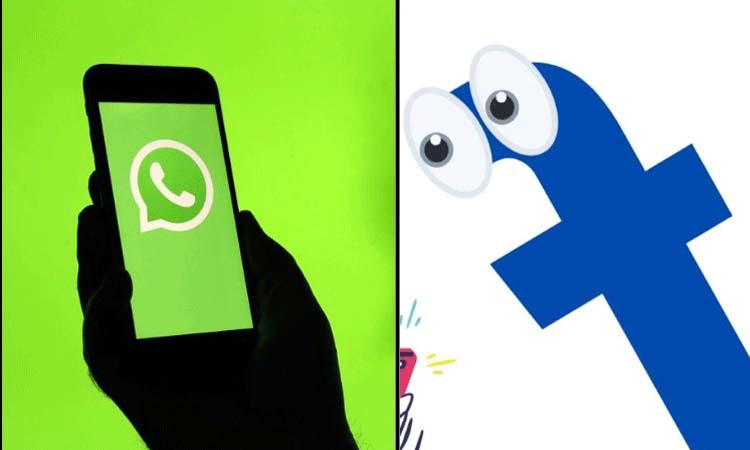 chat between whatsapp and facebook messenger could look