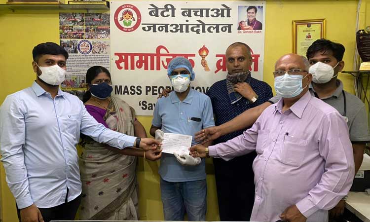 Pune: A young man from Hadapsar provided one day oxygen to Medicare Hospital