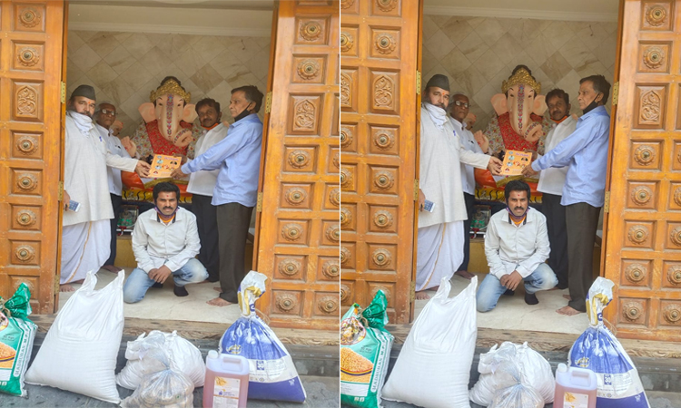 Pune: Nimbalkar Talim Mandal distributes foodgrains to institutions