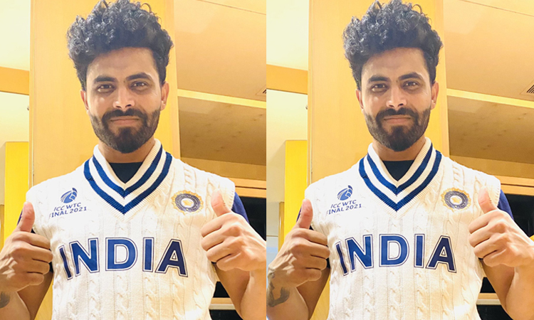 india vs new zealand wtc final ravindra jadeja shares jersey for wtc final against new zealand