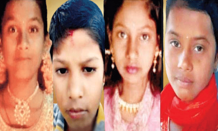 solapur 4 children drowned while swimming in bhima river at lavangi