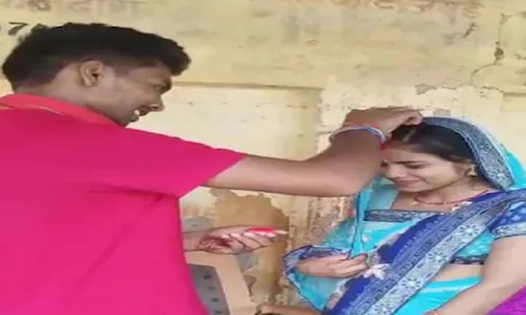 Social Media | a youngster in bihar gets married with his maternl uncles wife