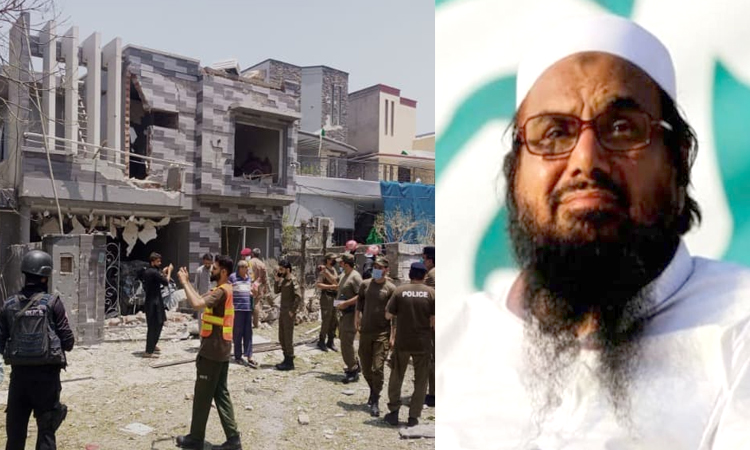 Terrorist Hafiz Saeed | massive blast near hafiz saeeds house at lahor pakistan 2 killed