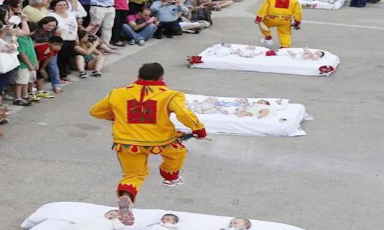 el-colacho-festival | baby jumping festival in spain signify baptism which will free them from sins anjsh