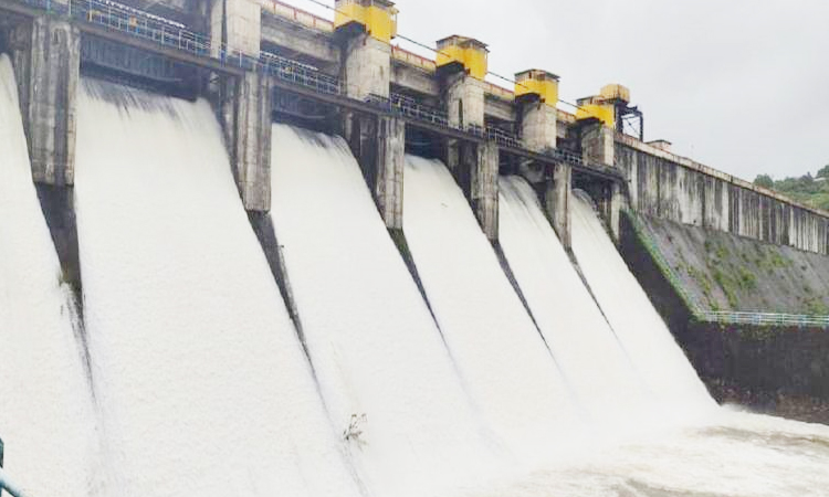 pavana dam overflow and 3500 cusec water release