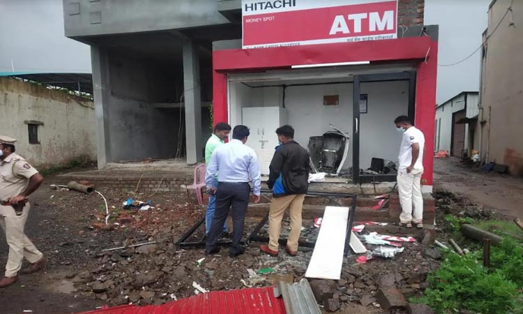 Pune Crime | Massive explosion at ATM in Chakan MIDC; The type that happened around dawn
