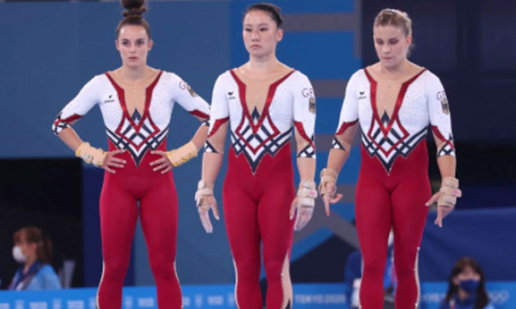 tokyo olympics germans gymnastics full body suits freedom of choice