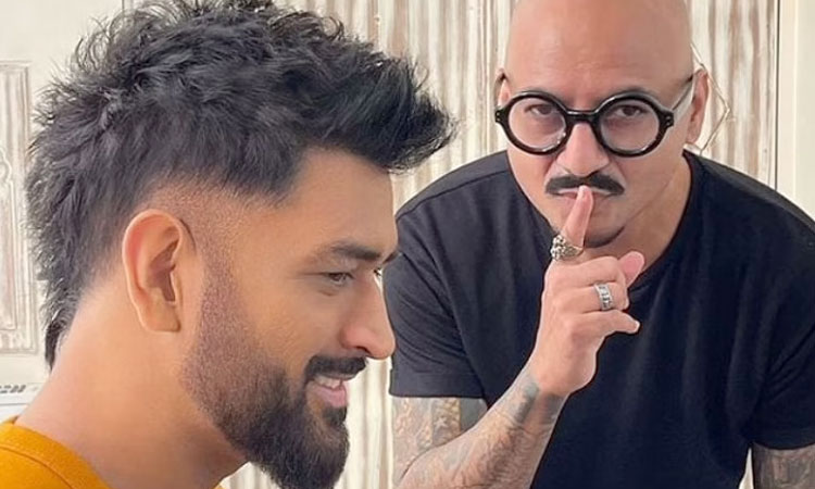 MS Dhoni | hairstylist alim khan share mahendra singh dhoni new look fans are loving this faux hawk hairstyle