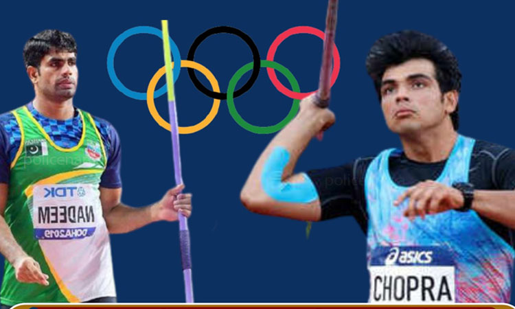 tokyo olympics 2020 neeraj chopra arshad nadeem javelin throw final clash between india vs pakistan for gold medal