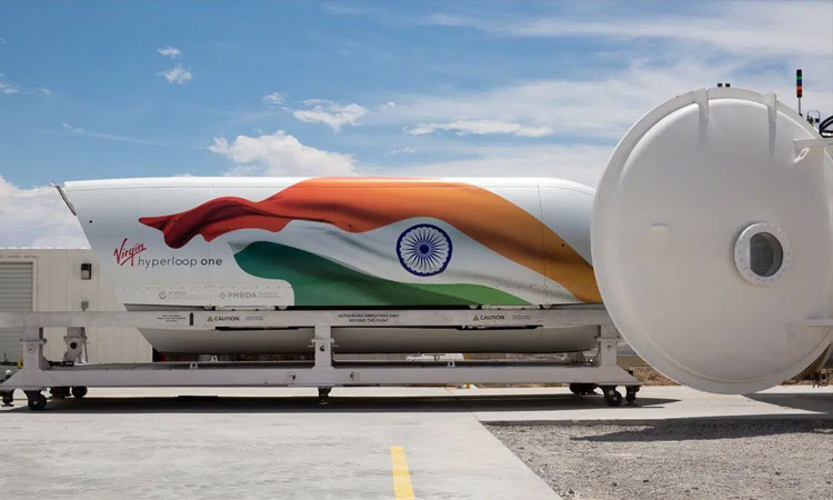 Virgin Hyperloop | delhi to mumbai in 1 hr 22 minutes virgin hyperloop releases new video of passenger pods