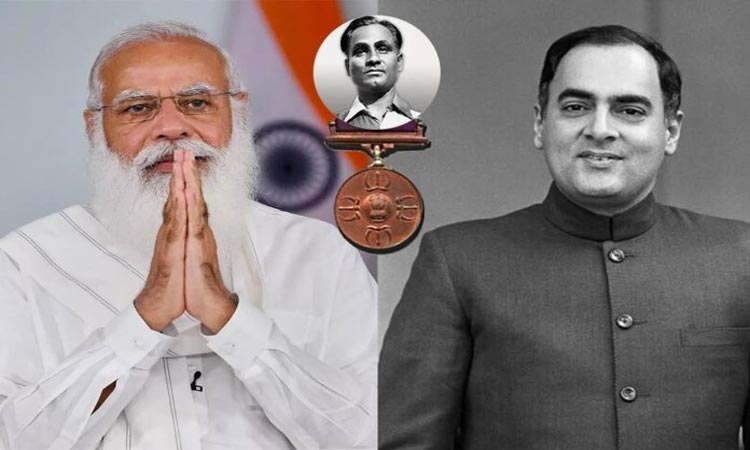 Modi Government | rajiv gandhi khel ratna awards renamed as mejar dhyan chand khel ratna awards pm narendra modi