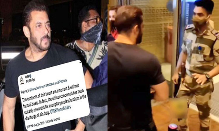 Salman Khan | in the case of stopping salman khan at the airport cisf clarification