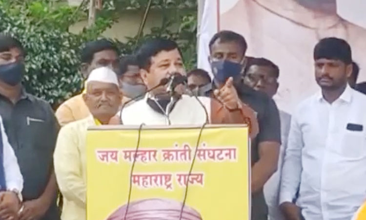 Pravin Darekar | Criticizing the NCP, Praveen Darekar lost his temper and said, "NCP is a party that kisses the cheeks" (video)