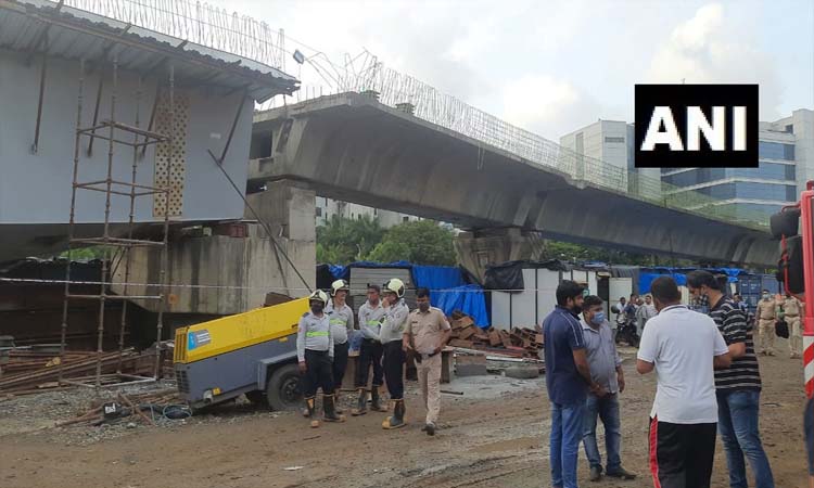 Mumbai News | mumbai flyover accident mumbai a portion of an under construction bridge collapses in bandra kurla complex 14 injured rescue operations underway