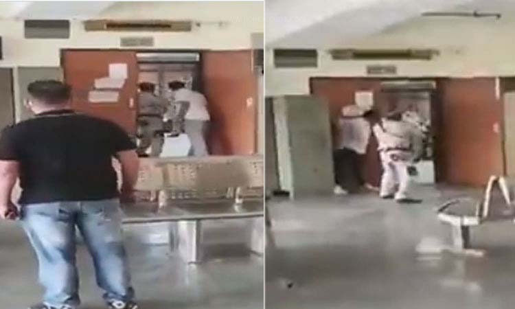 Delhi Shootout | Thrilling video of the shootout at Rohini Court in Delhi, people running away shouting firing (Video)