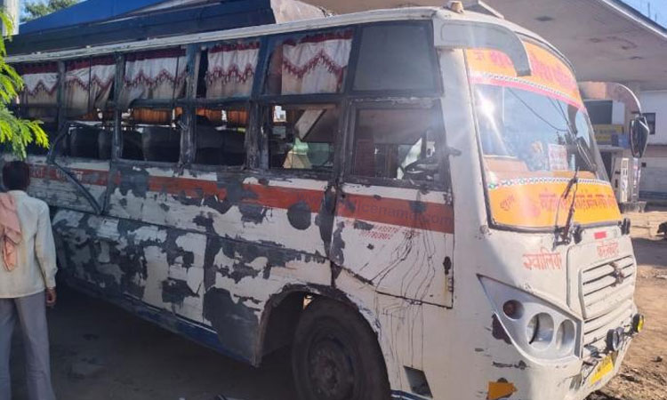 MP Accident News | 7 killed, 13 injured in bus-container accident in bhind district of madhya pradesh