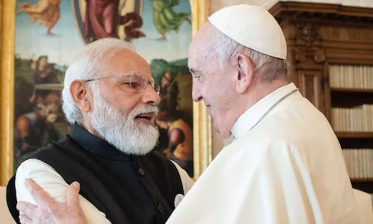 PM Modi meets Pope Francis | pm narendra modi met pope francis in vatican city in a first ever one to one meeting check details