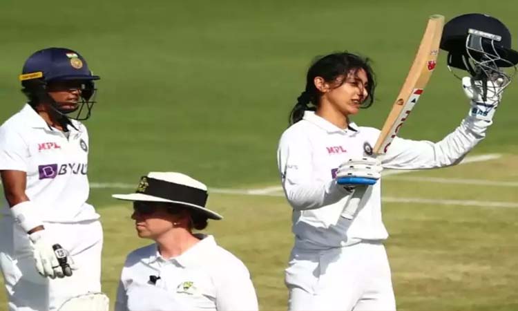 Smriti Mandhana | smriti mandhana becomes the first india women cricketer to score a century in pink ball test match india vs australia