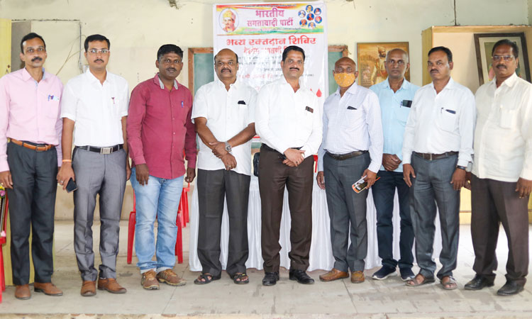 Pune News | Indian Equality Party's blood donation camp held