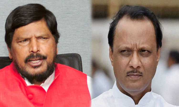 Ramdas Athawale On Mahayuti Leaders | In the Daund meeting, Ramdas Athawale pointed out the mistake of the leaders of Mahayuti, said..!