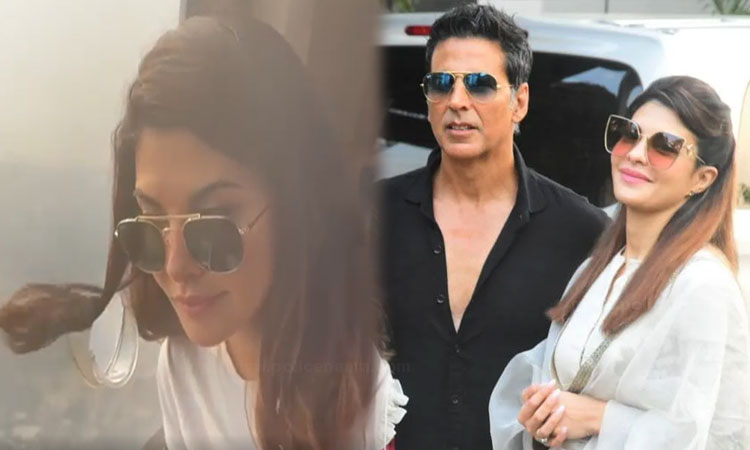 Jacqueline Fernandez | jacqueline fernandez curls her hair with jugaad akshay kumar shared the video