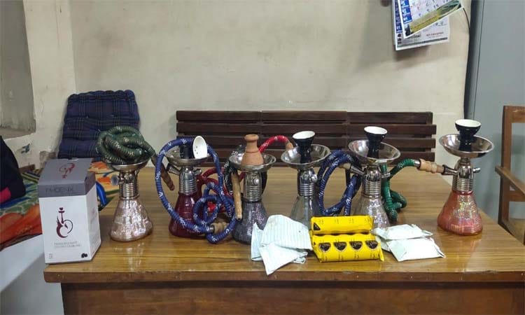 Pune Crime | Goods worth Rs 22 lakh in hookah parlor literature warehouse in Kondhwa, action by police kondhwa police station